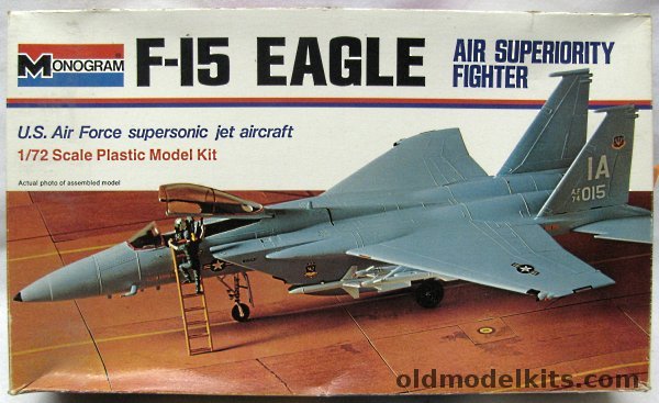 Monogram 1/72 McDonnell Douglas F-15 Eagle, 7580 plastic model kit